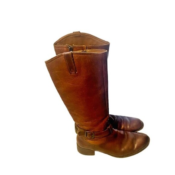 BOC Born Concept Boots Womens 6.5 M Katonah Tall Riding Brown Leather BC6819 - Picture 5 of 14